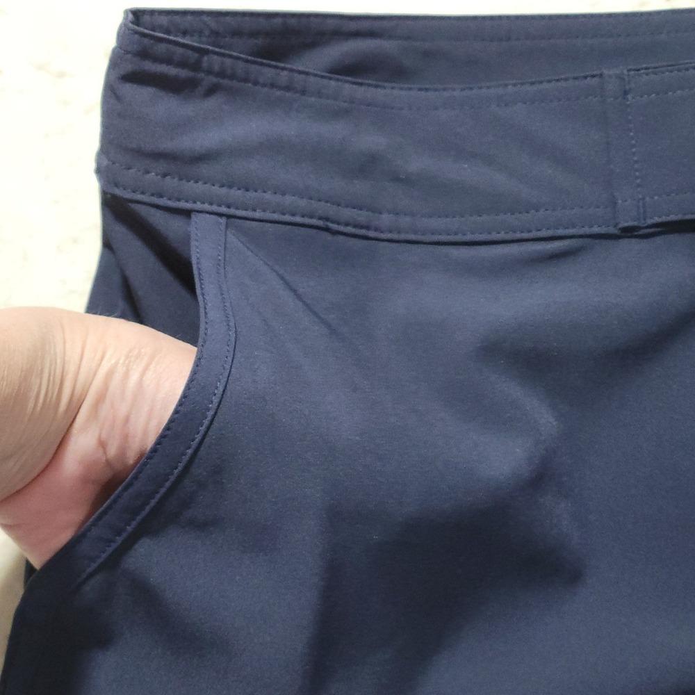 Nautica Board Swim Shorts Women Medium Navy Blue 7" Inseam Pockets Quick Dry NEW - Picture 4 of 14